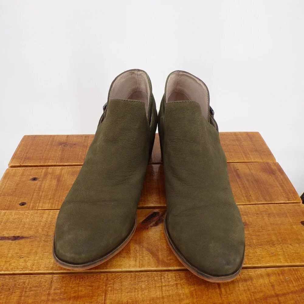 Caslon Women's Suede Leather Buckle Ankle Boots - size 5.5 - Picture 4 of 10